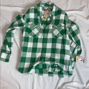 Brand New With Tags Celtics Flannel